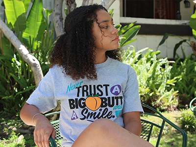 Model Wearing V.V.IX Tee