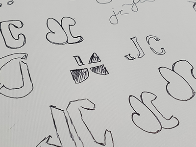 Sketch of Jonathan Castro Logo